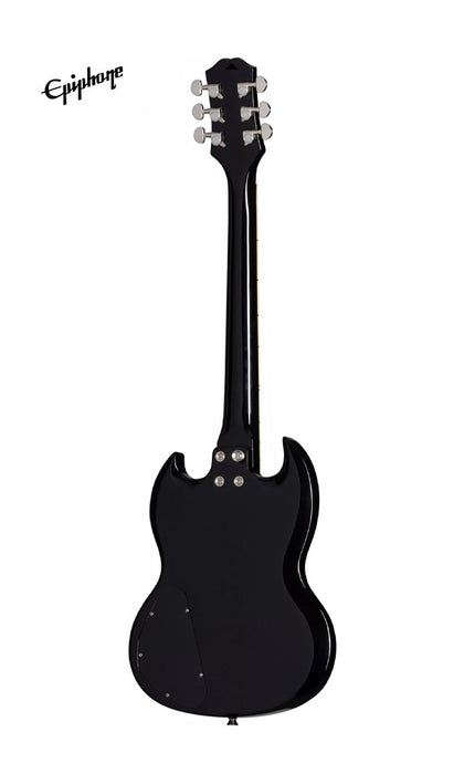 Epiphone Power Players SG Electric Guitar - Dark Matter Ebony (Gig Bag, Cable, Picks Included) - Music Bliss Malaysia