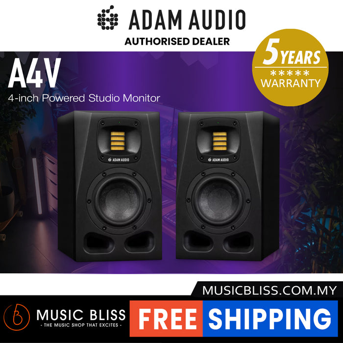 ADAM Audio A4V 4-inch Powered Studio Monitor - Pair