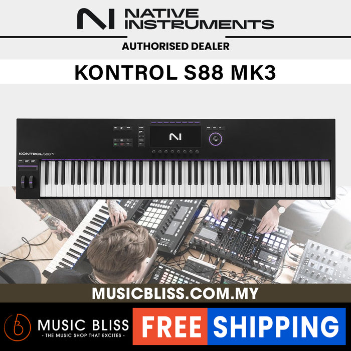 Native Instruments Komplete Kontrol S88 MK3 88-key Midi Controller - Music Bliss Malaysia
