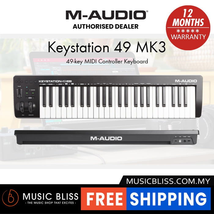 M-Audio Keystation 49 MK3 49-key MIDI Controller Keyboard