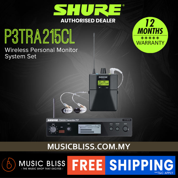Shure P3TRA215CL Wireless In-ear Monitor System
