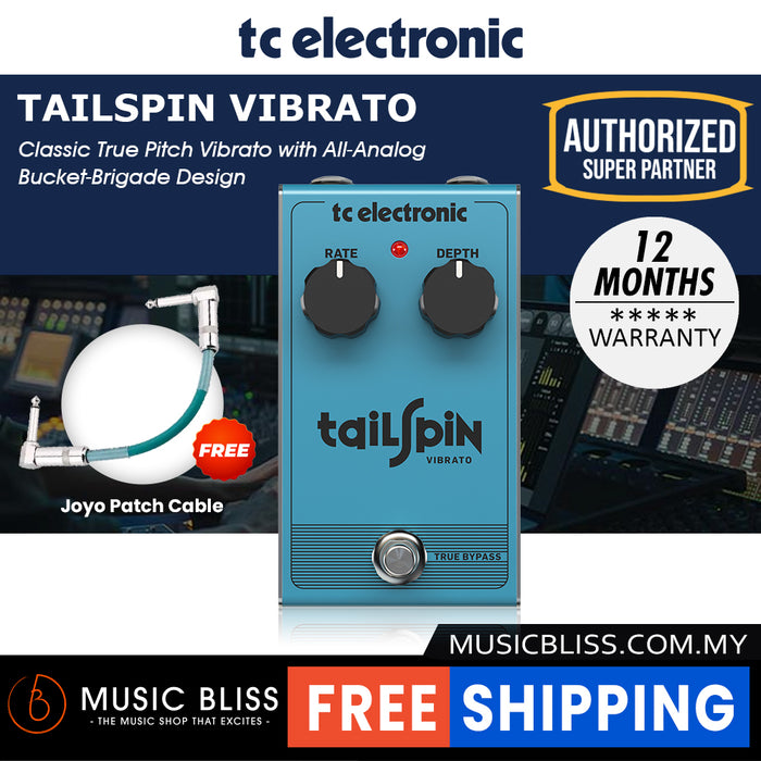 TC Electronic Tailspin Vibrato Guitar Effects Pedal