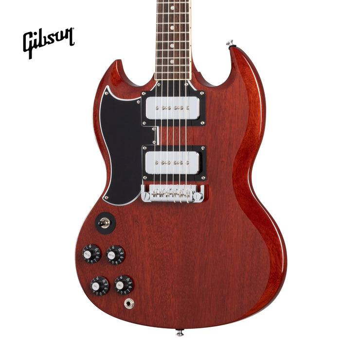 GIBSON TONY IOMMI "MONKEY" SG SPECIAL LEFT-HANDED ELECTRIC GUITAR - VINTAGE CHERRY - Music Bliss Malaysia