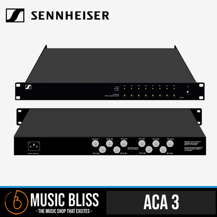 Sennheiser ACA 3 2 x 4:1 Antenna Combiner - Music Bliss Malaysia