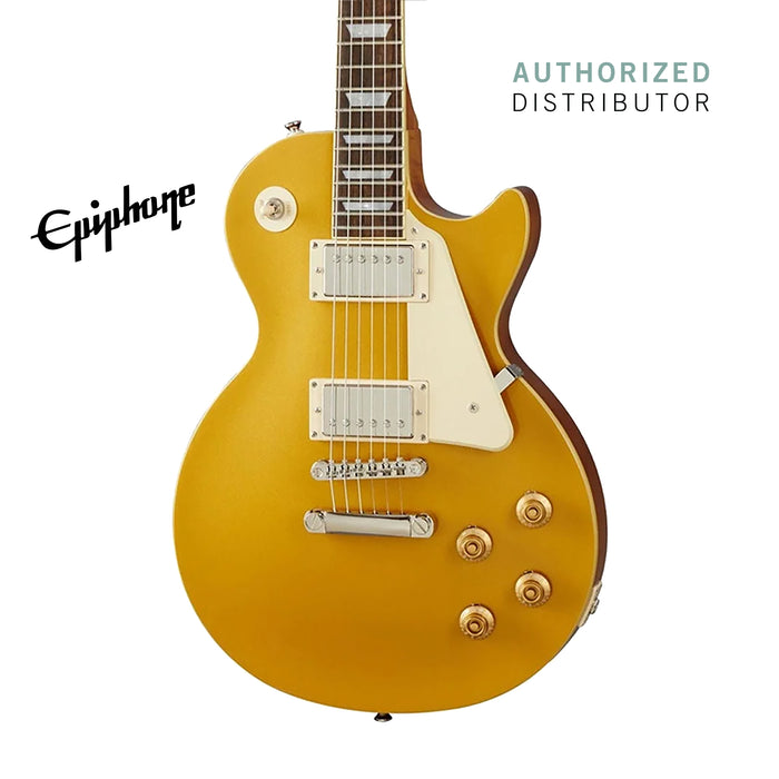 Epiphone Les Paul Standard 50s Electric Guitar - Metallic Gold - Music Bliss Malaysia