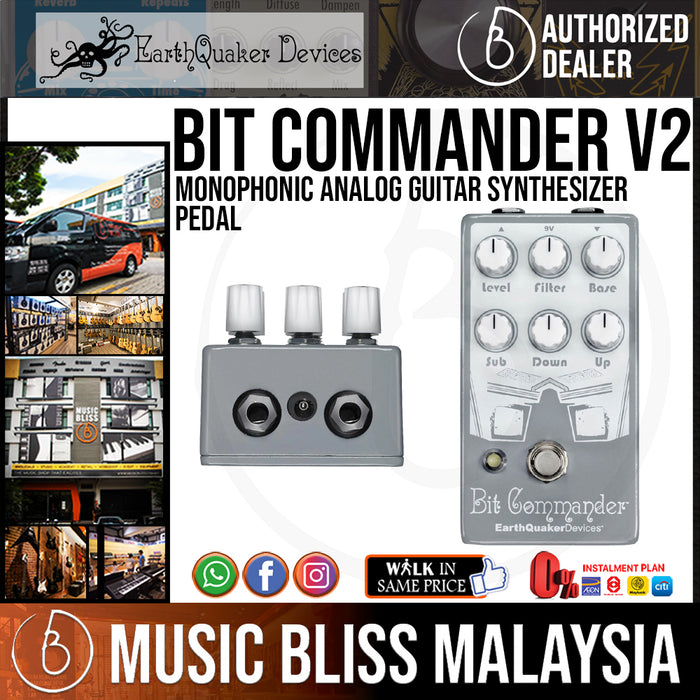 EarthQuaker Devices Bit Commander V2 Monophonic Analog Guitar Synthesizer Pedal - Music Bliss Malaysia