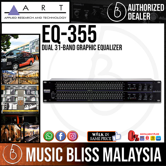 ART EQ-355 Dual 31-band Graphic Equalizer (EQ355) - Music Bliss Malaysia