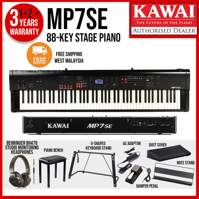 Kawai MP7SE 88-key Professional Stage Piano - Music Bliss Malaysia