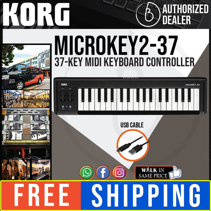 Korg microKEY2 37 Mini-Key Midi Keyboard - Music Bliss Malaysia