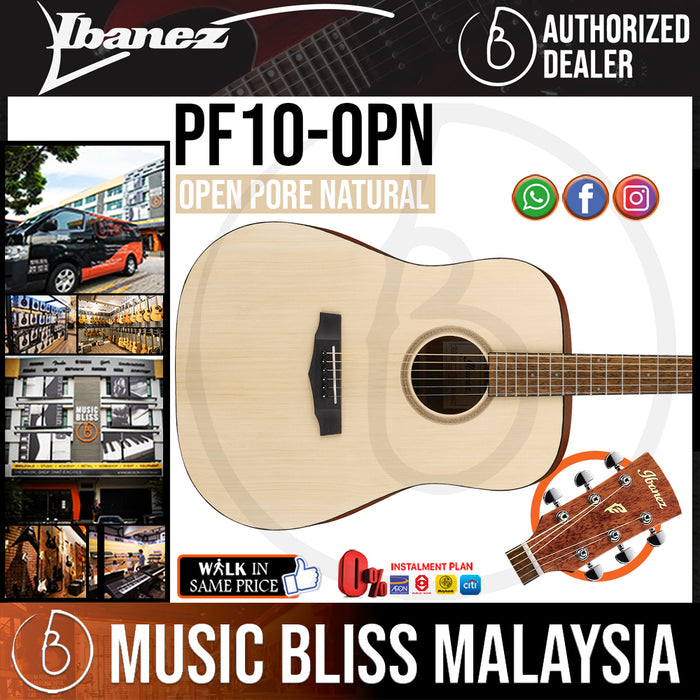 Ibanez PF10 - Open Pore Natural (PF10-OPN) *Price Match Promotion* - Music Bliss Malaysia