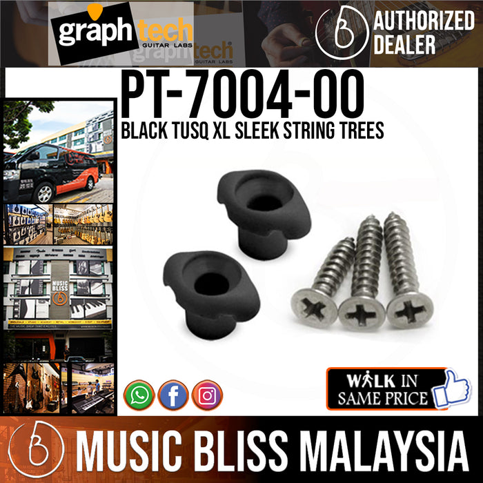 Graph Tech PT-7004-00 Black TUSQ XL Sleek String Trees (PT700400) - Music Bliss Malaysia