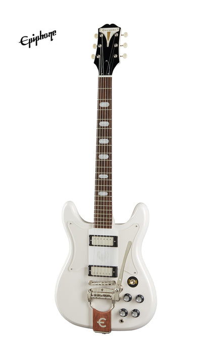 Epiphone Crestwood Custom (Tremotone) Electric Guitar - Polaris White - Music Bliss Malaysia