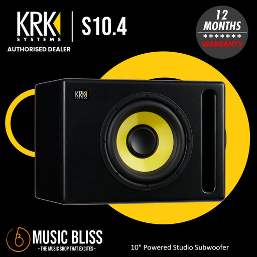 KRK S10.4 10" Powered Studio Subwoofer (S-10.4) - Music Bliss Malaysia