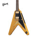 GIBSON 1958 KORINA FLYING V ELECTRIC GUITAR WITH BLACK PICKGUARD - NATURAL - Music Bliss Malaysia