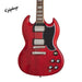 Epiphone 1961 Les Paul SG Standard Electric Guitar, Case Included - Aged 60s Cherry - Music Bliss Malaysia