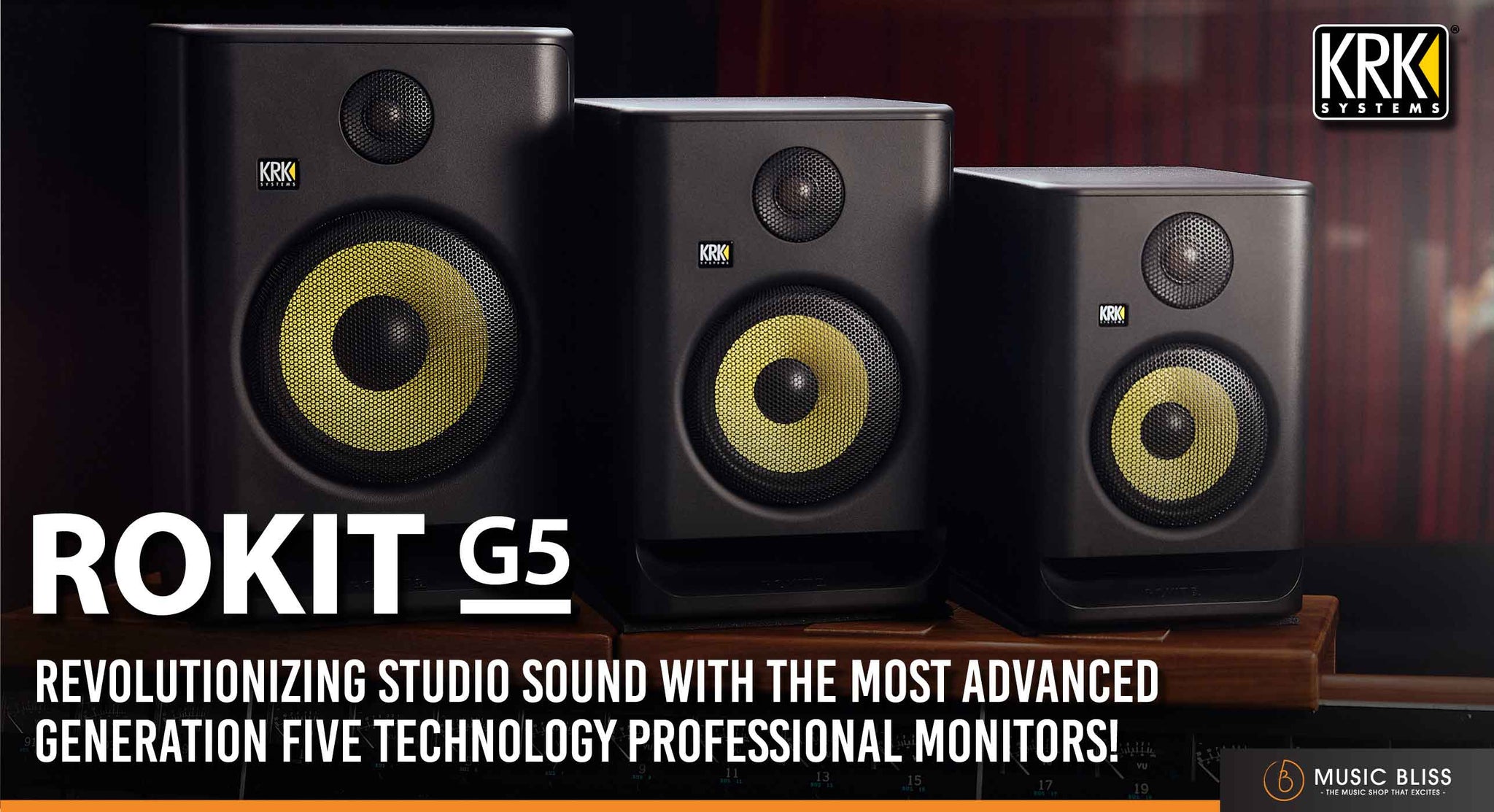 The New KRK Rokit Gen 5 : Revolutionizing Studio Sound With The Most Advanced Generation Five Technology Professional Monitors!