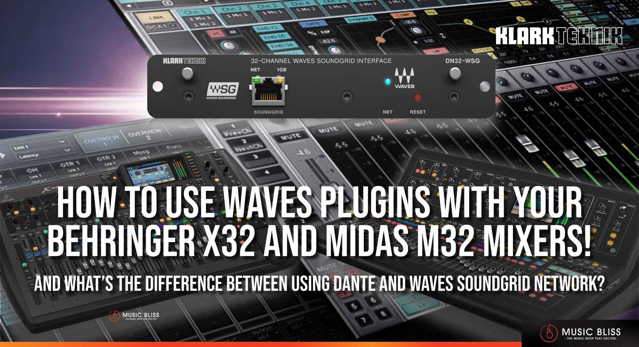 How to Use Waves Plugins With Your Behringer X32 and Midas M32 Mixers!