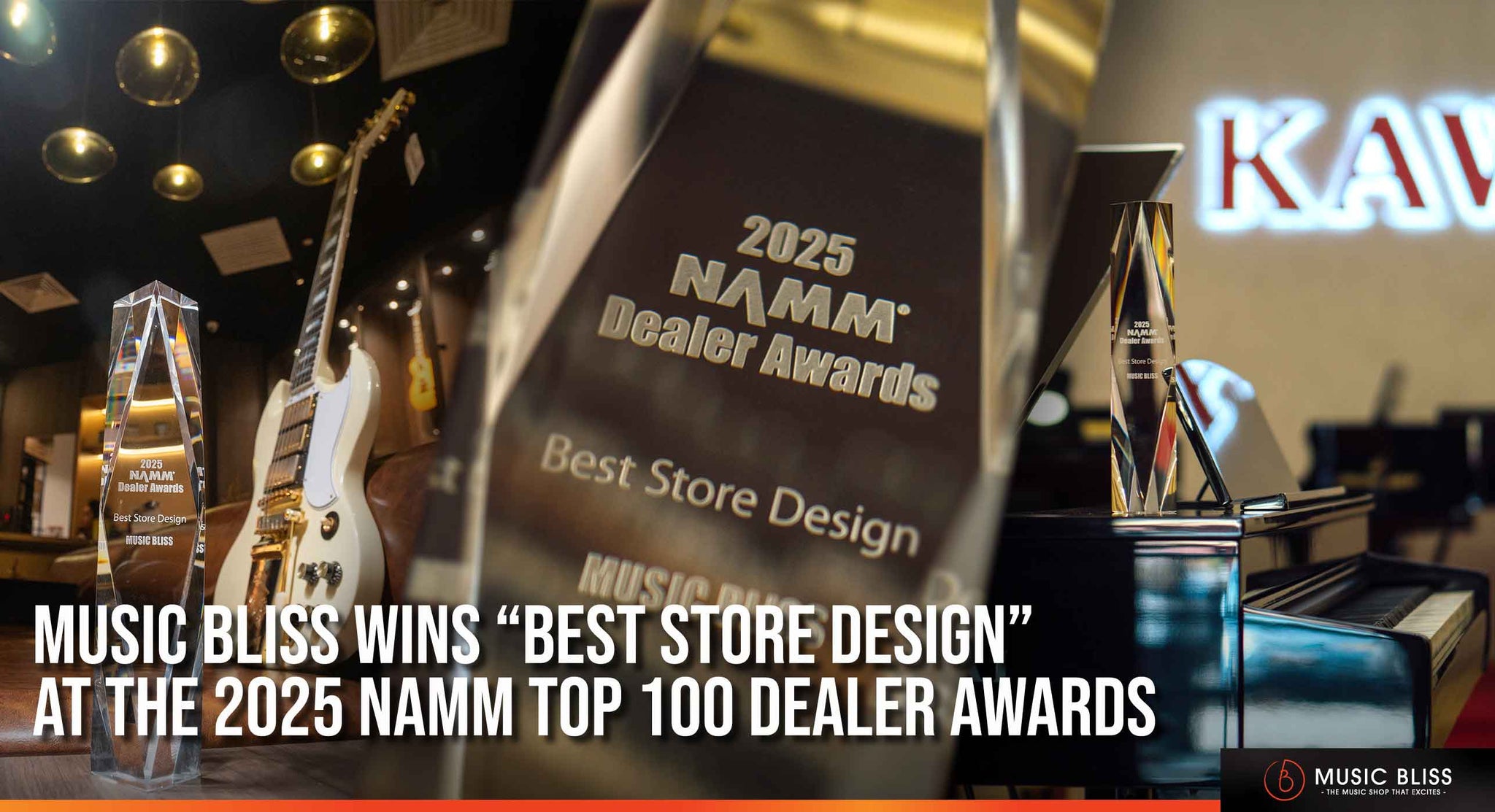 Music Bliss Wins “Best Store Design” at The 2025 NAMM Top 100 Dealer Awards