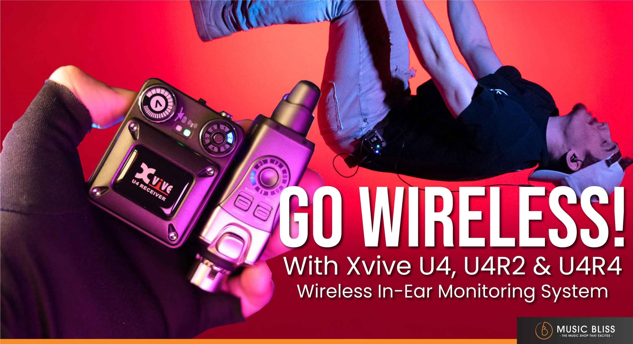 Go Wireless! With Xvive U4, U4R2, and U4R4 In-Ear Monitoring System