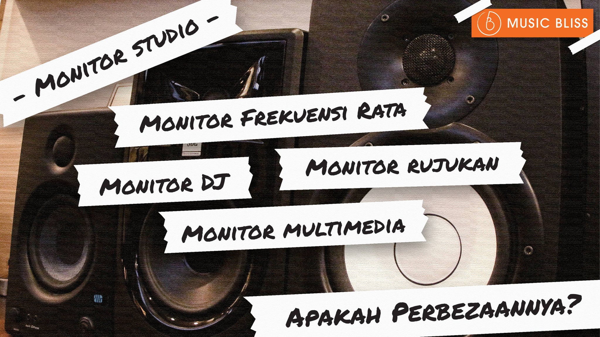 Monitor Studio : Monitor Frekuensi Rata, Monitor Multimedia, Monitor DJ dan Monitor Rujukan. Apakah Perbezaannya?
