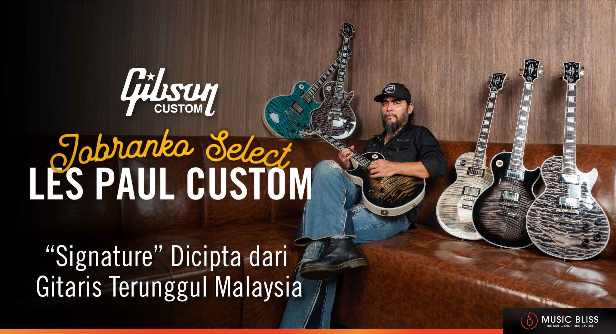 Memperkenalkan JoBranko Gibson Les Paul Custom Select: Model Signature Dari Gitaris Terunggul Malaysia