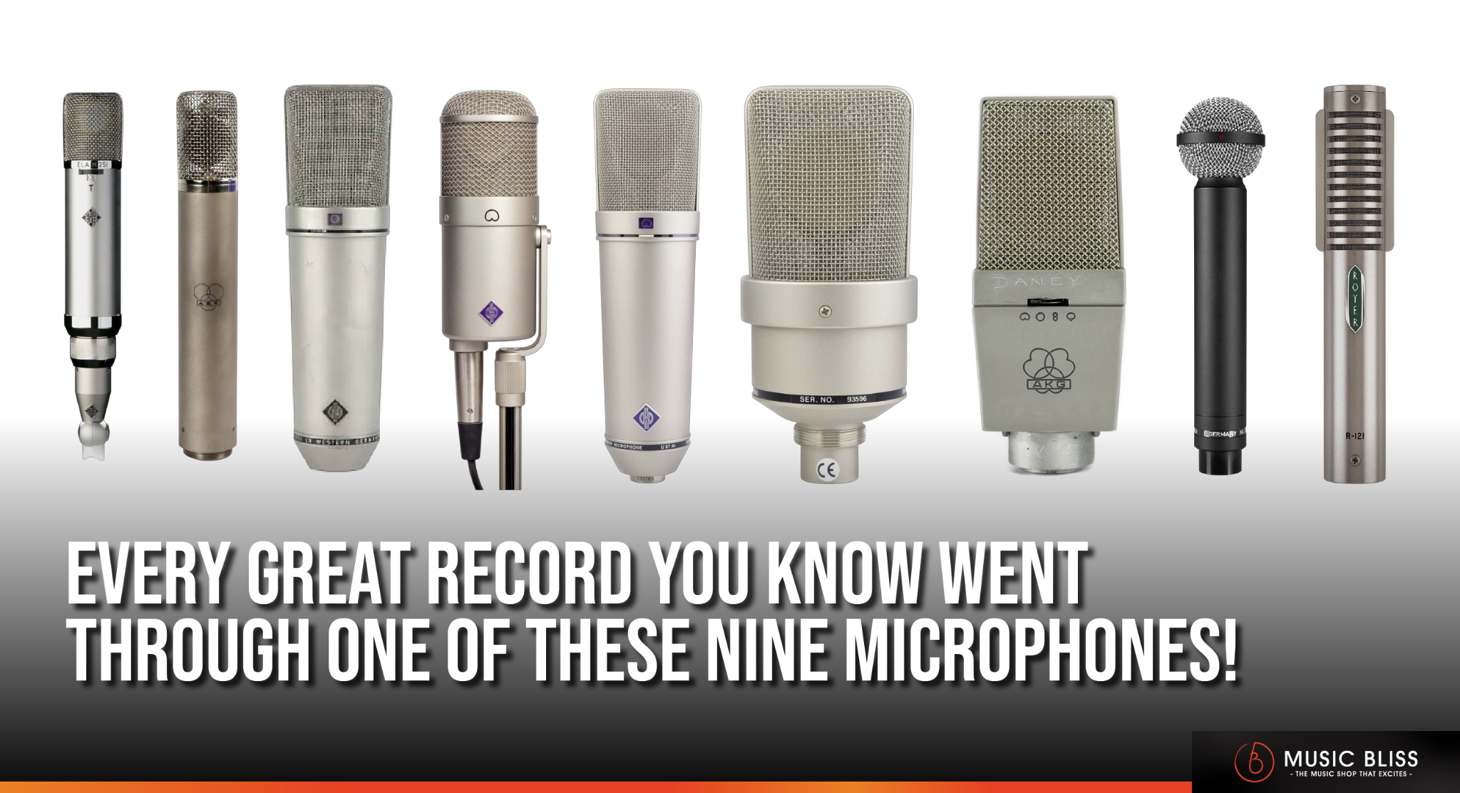 Every Great Record You Know Went Through One of These Nine Microphones