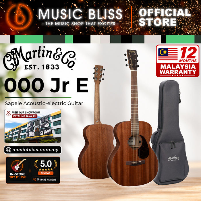 Martin Junior 000JRE Sapele Acoustic-Electric Guitar