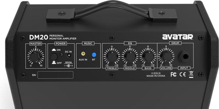 Avatar DM20 20-watts Drum Amplifier with Bluetooth