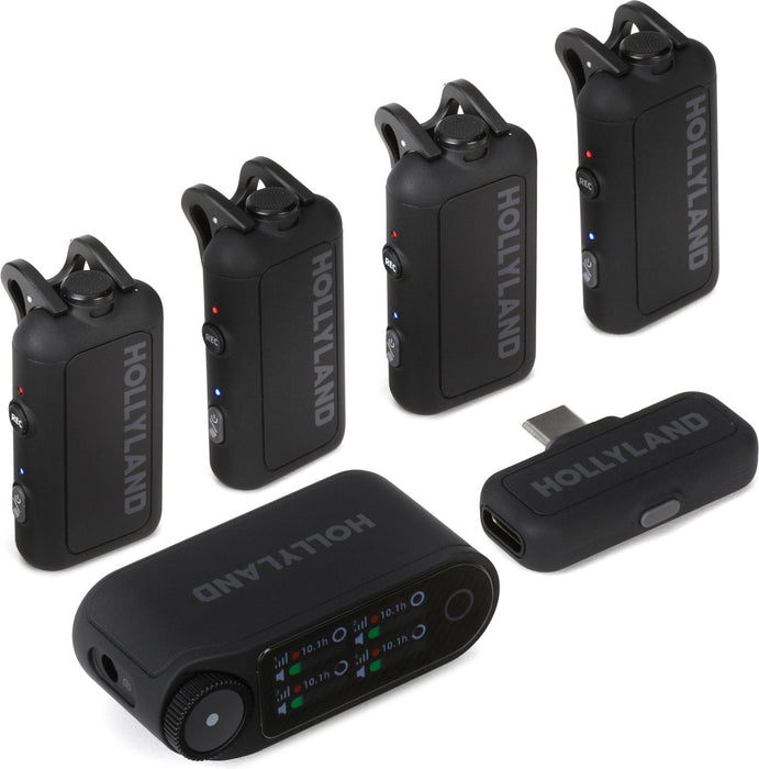 Hollyland Lark Max 2 Combo 4-person Digital Wireless Microphone System