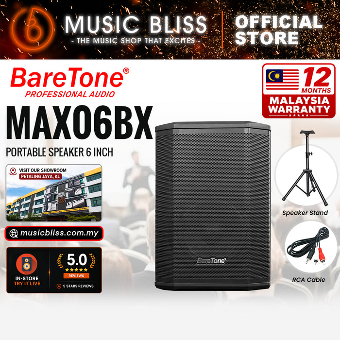 Baretone Audio MAX06BX 6" Portable Speaker