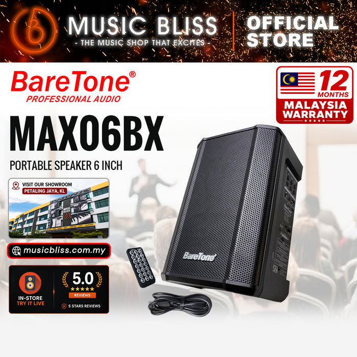 Baretone Audio MAX06BX 6" Portable Speaker