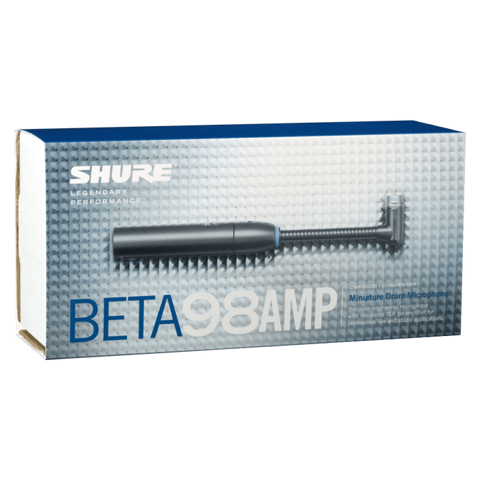Shure BETA 98AMP/C Cardioid Condenser Gooseneck Microphone with XLR Preamp