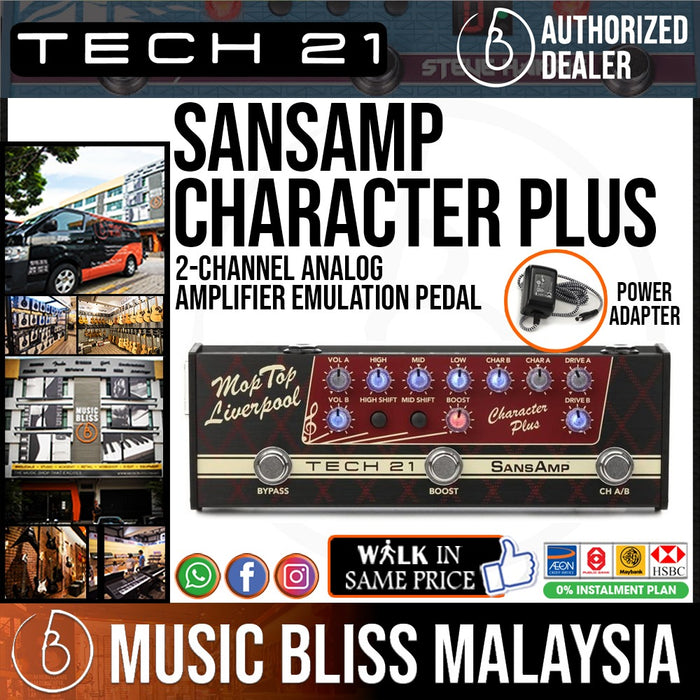 Tech 21 SansAmp Character Plus - Mop Top Liverpool - Music Bliss Malaysia
