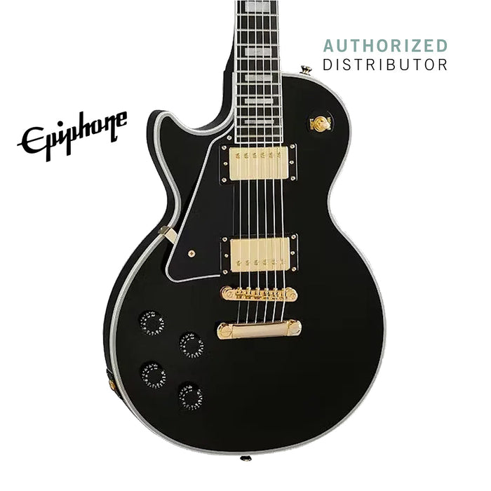 Epiphone Les Paul Custom Left-handed Electric Guitar with Premium Gigbag - Ebony