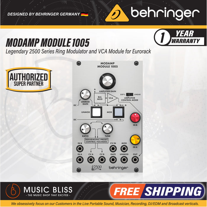 Behringer 1005 Modamp Ring Modulator and VCA Eurorack Module - Music Bliss Malaysia