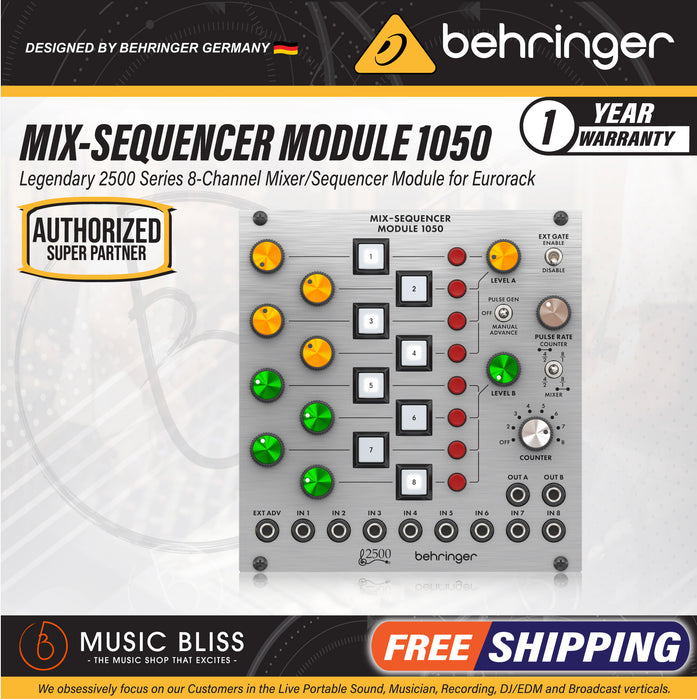 Behringer 1050 Mix Sequencer Module - Music Bliss Malaysia