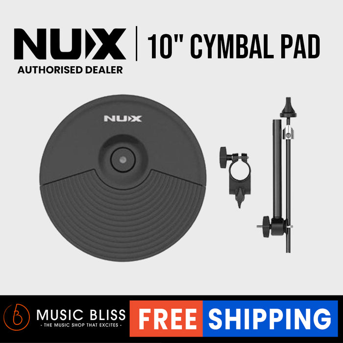 NUX 10" Cymbal Pad Set Extension Kits With Joint Clip And Holder For DM-210