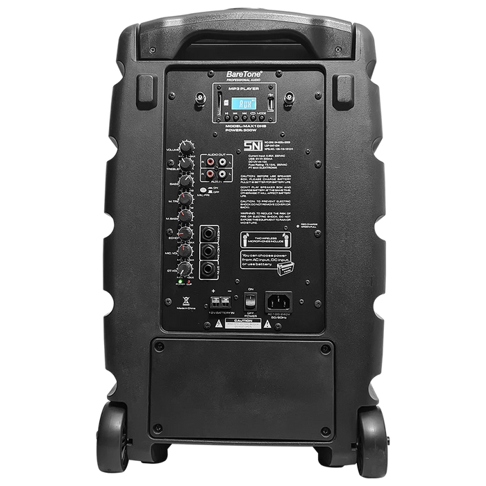 Baretone Audio MAX10HB 10" Portable Speaker