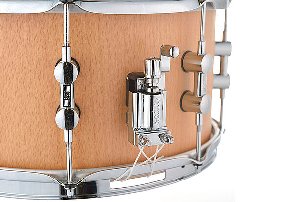 Sonor Kompressor Snare Drum, 13"x07", Beech, Power Hoops, Natural Beech Semi-Gloss