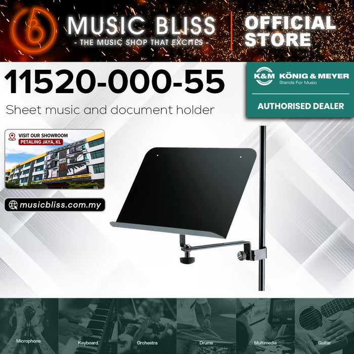 K&M 115/2 Clamp-on Sheet Music Holder
