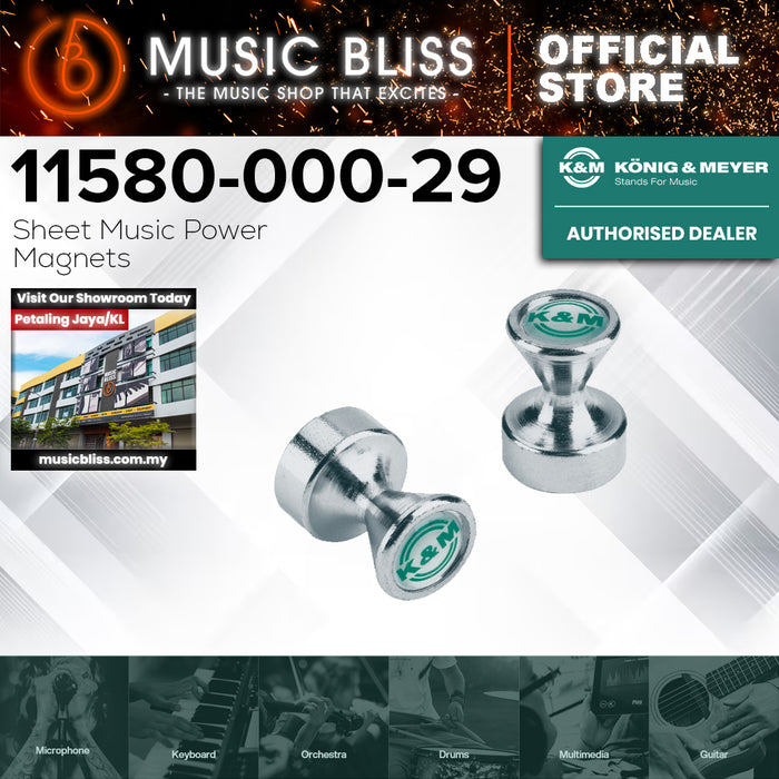K&M 11580 Sheet Music Power Magnets