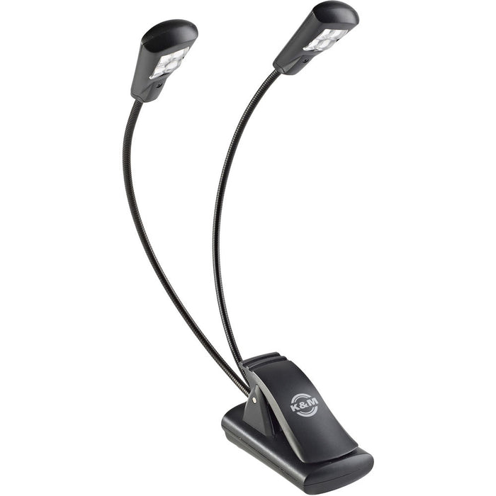 K&M 12246 Dual FlexLight 4 LED Music Stand Light