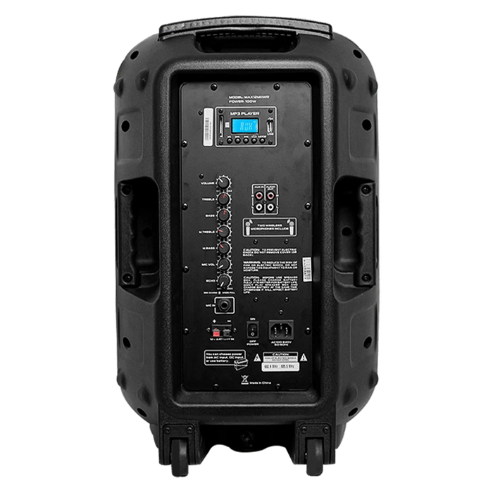 Baretone Audio MAX12MHWR 12" Portable Speaker