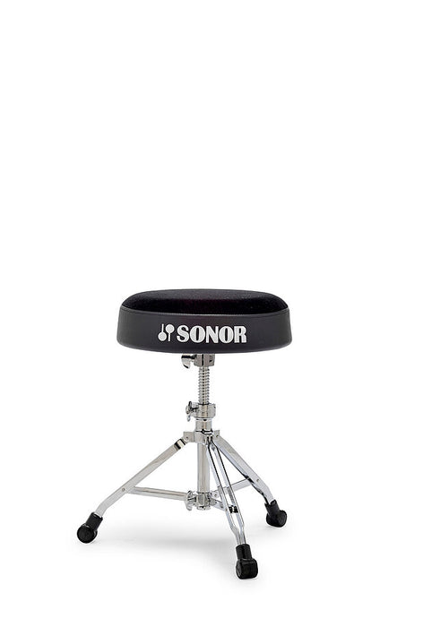 Sonor DT 6000 RT Drum Throne, Double Braced, Round Top, Cloth Seat, Spindle