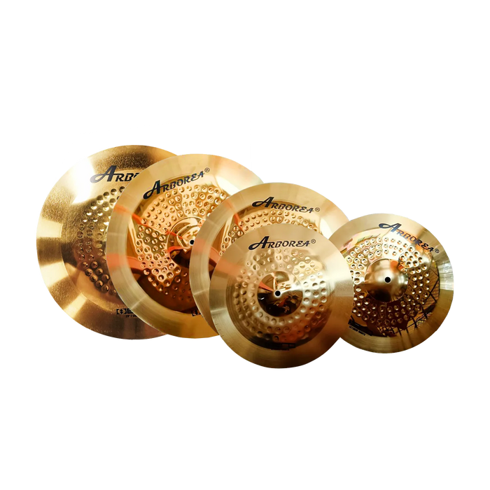 Arborea Hero 2.0 Series Cymbal Set - (14" Hi-Hat /16" Crash /18" Crash /20" Ride)