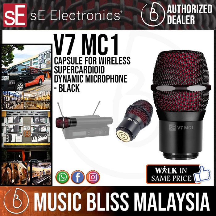 sE Electronics V7 MC1 Capsule for Wireless - Black - Music Bliss Malaysia