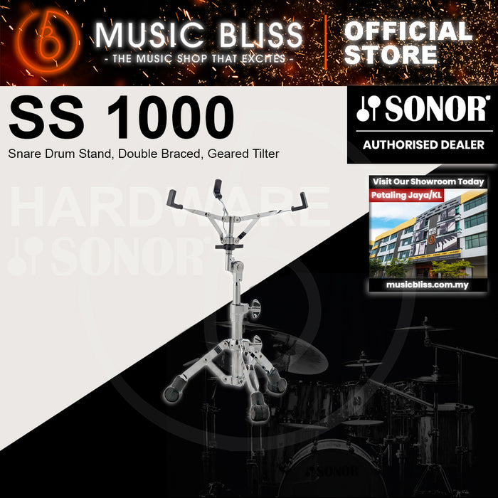 Sonor SS 1000 Snare Drum Stand, Double Braced, Geared Tilter