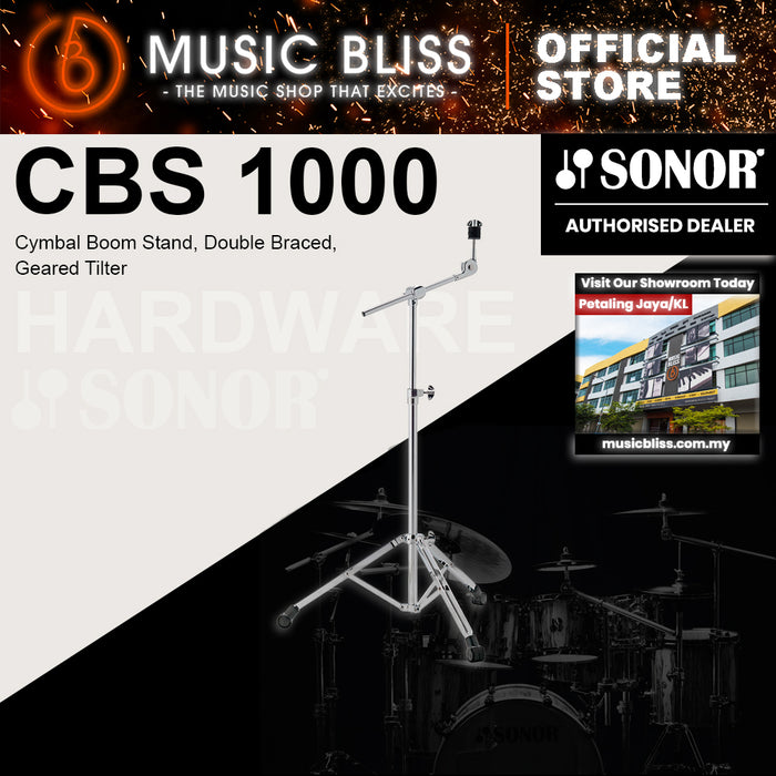 Sonor CBS 1000 Cymbal Boom Stand, Double Braced, Geared Tilter