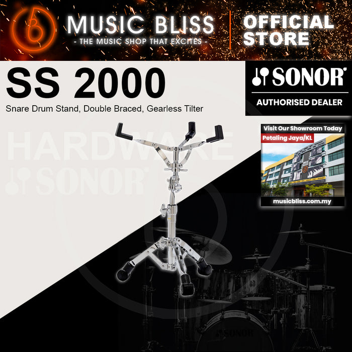 Sonor SS 2000 Snare Drum Stand, Double Braced, Gearless Tilter