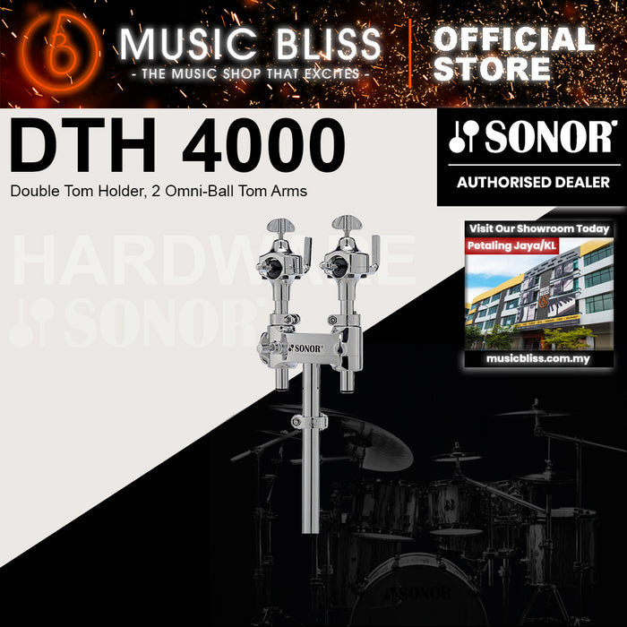 Sonor DTH 4000 Double Tom Holder, 2 Omni-Ball Tom Arms